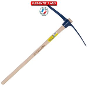 Pioche terrassier, oeil rond 3 Kg. Emmanché droit 90.