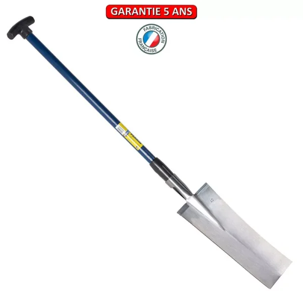 Louchet terrassier à anneau 40 cm manche composite  béquille 92.