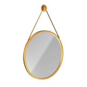 Miroir Sanilum à LED Ronde 45cm avec ceinture doré